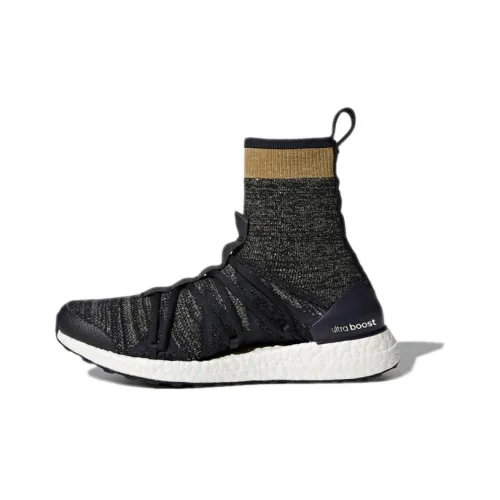 Adidas Устойчивый к истиранию высокий топ для тренировок бега женский черный