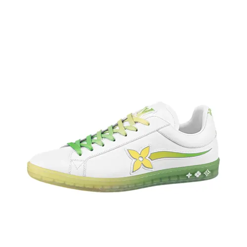 LOUIS VUITTON Luxembourg Samothrace Low Топ Стильные Скейтбординги Мужской Белый