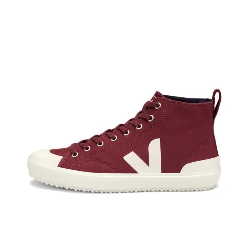 VEJA Высокий Топ Стильный Скейтбординг Унисекс Темно-Красный