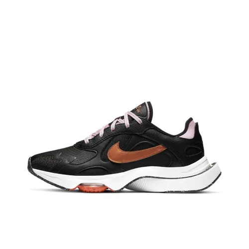 Nike Air Zoom Division Амортизаторы Slip-resistant Низкий Топ Повседневные Беговые кроссовки Женские Медный Черный