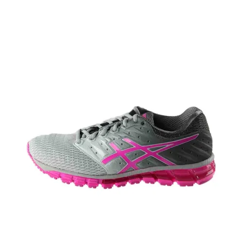 Asics Гель Quantum 180 2 Low Топ Беговые кроссовки Женские Серый красный