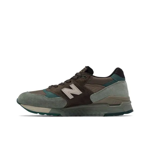 New Balance NB 998 Low Топ Беговые кроссовки Мужской Зеленый кофейный Сделано в США