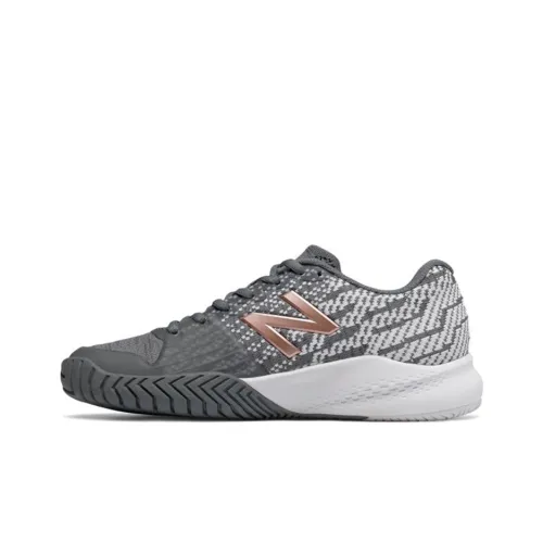New Balance NB 696 Устойчивые к истиранию низкие кроссовки для тенниса женские серо-белые