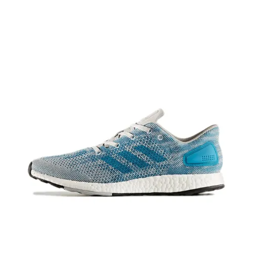 Adidas Pureboost Dpr Slip Resistant Abrasion Resistant Низкий Топ Марафон Беговые кроссовки Унисекс Бирюзовый