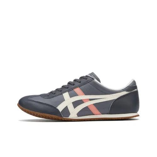 Onitsuka Tiger Machu Racer Slip-resistant Breathable Abrasion-resistant Cushioning Low-top Casual Unisex Gray Onitsuka Tiger Machu Racer Противоскользящий Дышащий Устойчивый к истиранию Амортизация Низкий Верх Повседневный Унисекс Серый