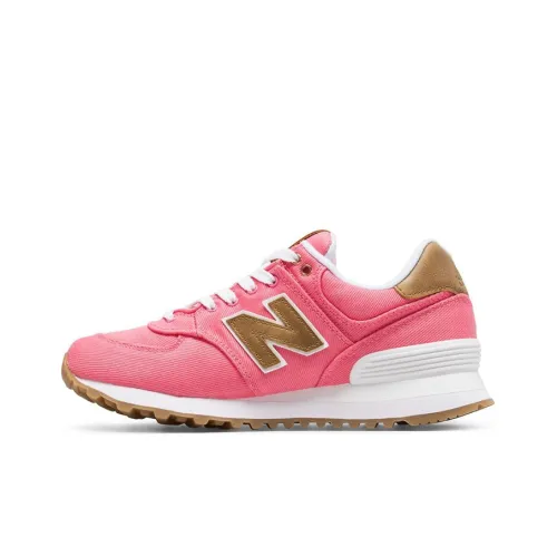 New Balance NB 574 Low Топ Марафон Беговые кроссовки Женские Розовый