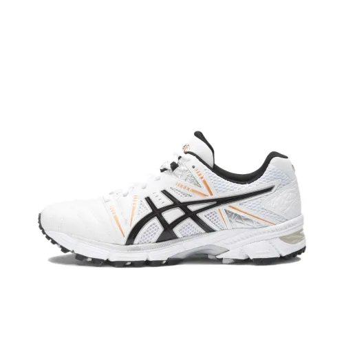 Asics Slip-resistant Abrasion-resistant Low-top Беговые кроссовки Мужские Белый Черный