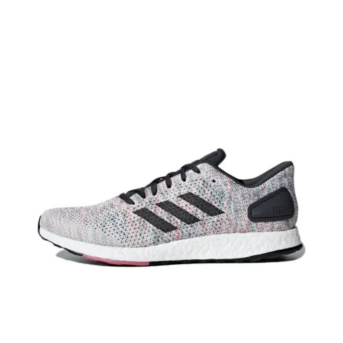 Adidas Pureboost Dpr Slip-resistant и дышащий низкий топ беговые кроссовки мужские серый черный