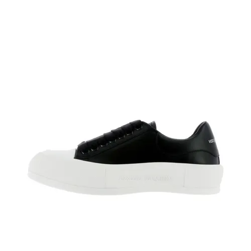 Alexander McQueen Deck Low Топ Стильные Скейтбординги Женские Черный