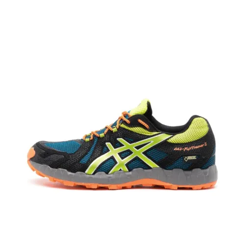 Asics Gel Fuji Trainer Low Топ Беговые кроссовки Мужские Синие Зеленые