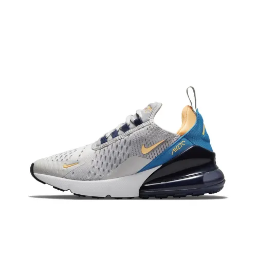 Nike Air Max 270 Low Беговые кроссовки Женские Серый Синий Оранжевый