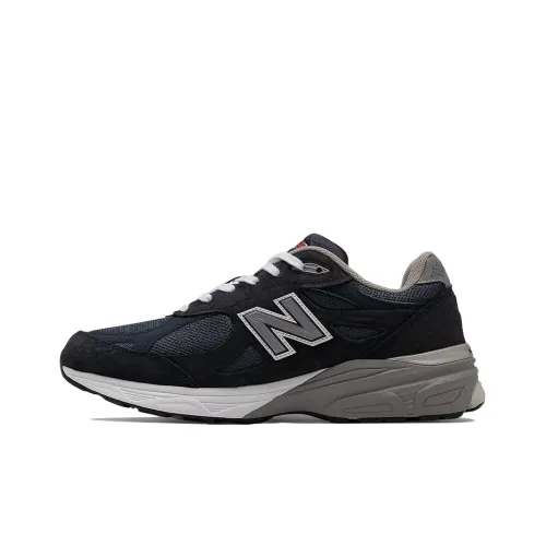New Balance NB 990 V3 Устойчивый к истиранию Низкий Топ Повседневные Городские Кроссовки для Коммуникативных Беговых Кроссовки Унисекс Темно-синий