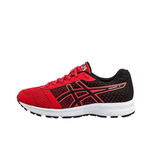 Asics Patriot 8 Low Топ Беговые кроссовки Мужские Красный Черный