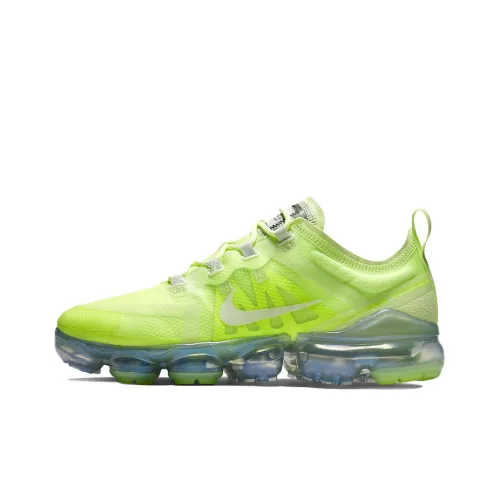 nike VaporMax 2019 Low Топ Повседневные Беговые Кроссовки Женские Неоново-зеленый
