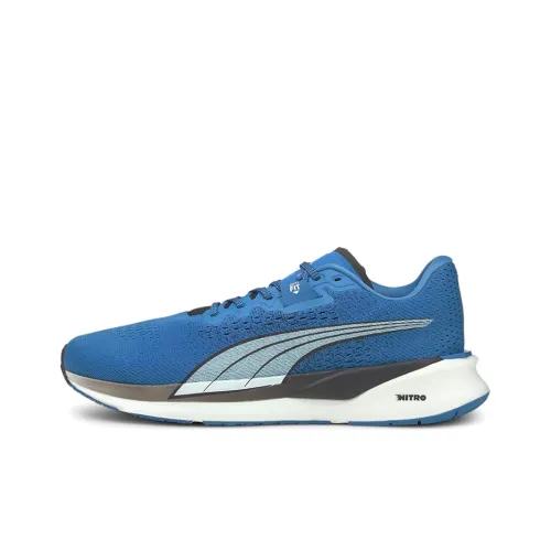 PUMA ETERNITY NITRO Амортизаторы Slip-resistant устойчивые к истиранию Низкий топ Беговые кроссовки Мужские Черный Синий