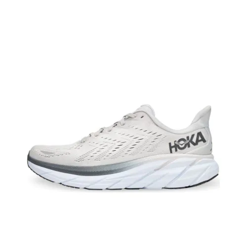 HOKA ONE ONE Clifton 8 Амортизация Низкий Топ Беговые кроссовки Мужской Серый