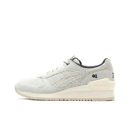 Asics Гель Respector Устойчивый к истиранию покрытие Низкие кеды для бега Унисекс Белый Синий