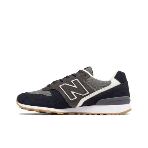New Balance NB 696 Glen Check Клетчатый Низкий Топ Беговые Кроссовки Женские Черный Кофейный