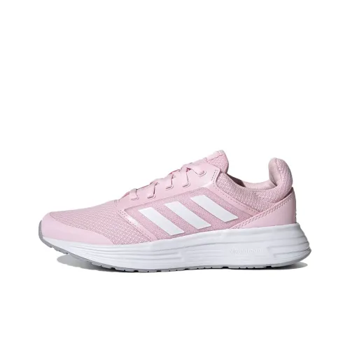 Adidas Galaxy 5 Low Топ Беговые кроссовки Женские Розово-белый