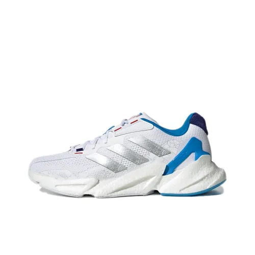 Adidas X9000l4 Slip Устойчивый к истиранию Низкий Топ Повседневные Беговые кроссовки Унисекс Белый Синий