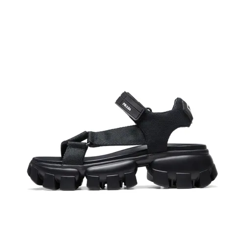 PRADA Пляжные сандалии Женские Черный