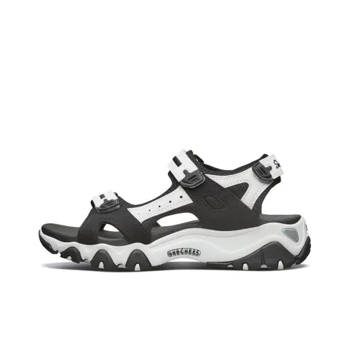 Skechers D'LITES 2,0 Пляжные сандалии Женские Черный Белый