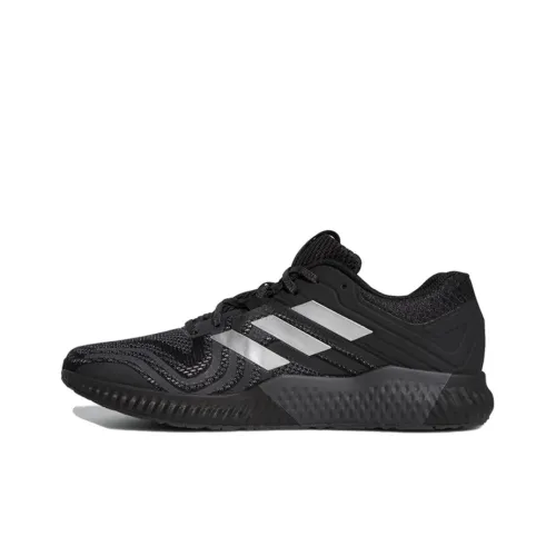 Adidas Aerobounce St 2 Slip-resistant Abrasion-resistant Low Top Casual Running Shoes Unisex Black Gray Silver Adidas Aerobounce St 2 Противоскользящий Устойчивый к истиранию Низкий Топ Повседневные Беговые Кроссовки Унисекс Черный Серый Серебряный