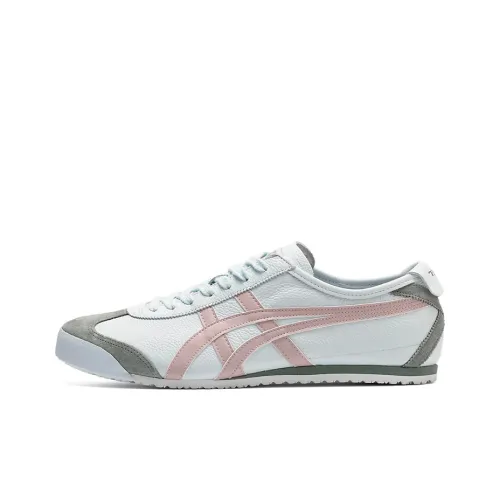 Onitsuka Tiger MEXICO 66 Low Топ Беговые кроссовки Унисекс Серый Розовый