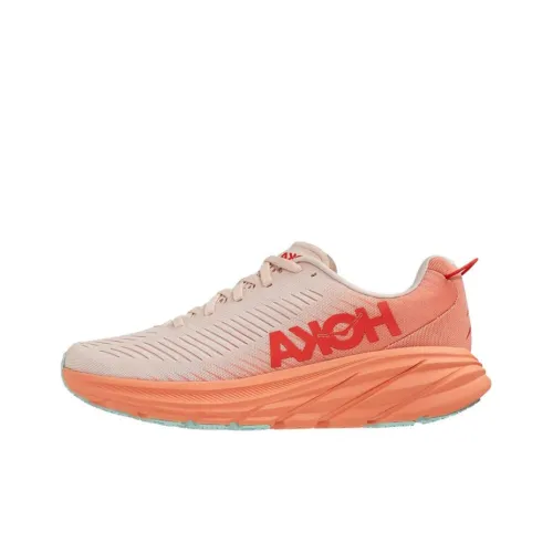 HOKA ONE ONE Rincon 3 Амортизация Дышащий Устойчивый к истиранию Противоскользящий Низкий Топ Беговые кроссовки Женские Оранжевый