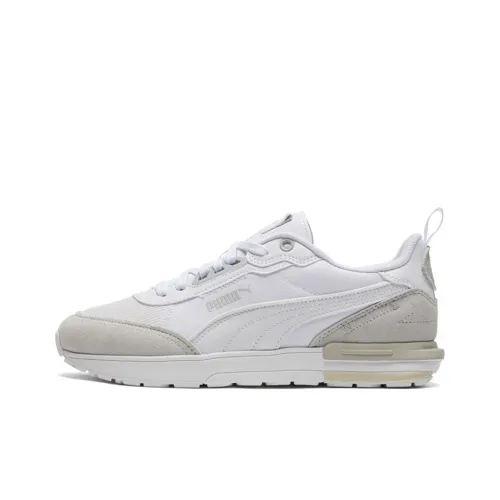 PUMA R22 Low Топ Casual Унисекс Белый Светло-Серый