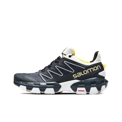 SALOMON XA Pro Street ADV Амортизаторы Slip-resistant устойчивые к истиранию Низкий топ Беговые кроссовки Унисекс Ebony