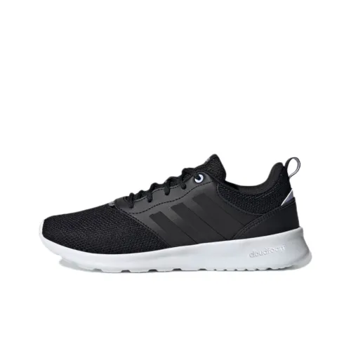 ADIDAS NEO Qt Racer 2,0 Slip Резистентный и Дышащий Низкий Топ Марафон Беговые кроссовки Женские Углеродно-черный