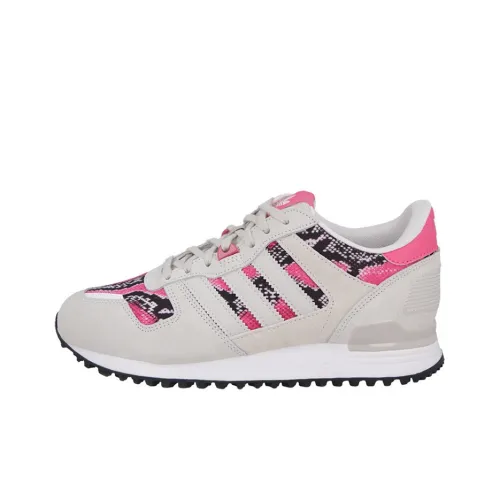 Adidas Originals ZX 700 Slip Резистентный и Дышащий Низкий Топ Повседневный Женский Серый Розовый