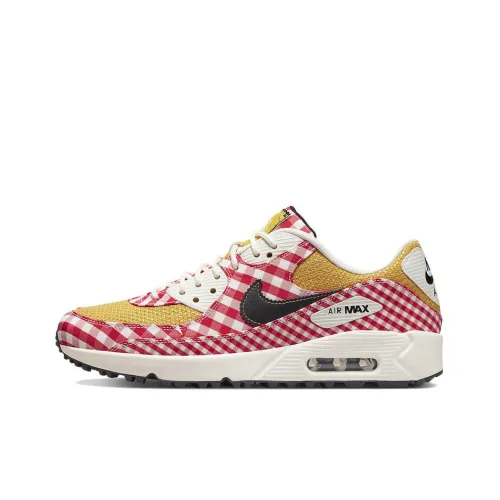 Nike Air Max 90 GOLF NRG Леопард Picnic Low Топ Повседневная обувь Унисекс Университетский красный