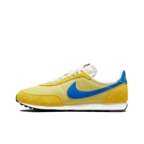 Nike Waffle Trainer 2 Waffle Shock Absorbers Slip-Resistant Abrasion-Resistant Low Top Casual Shoes Unisex Yellow Blue Найк Waffle Trainer 2 Waffle Shock Absorbers Противоскользящие Устойчивые к истиранию Низкий Топ Повседневная Обувь Унисекс Желтый Синий