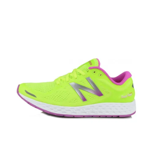 New Balance NB Zante Устойчивый к истиранию Дышащий Низкий Топ Марафон Беговые кроссовки Женские Неоновый зеленый