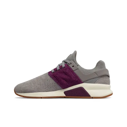 New Balance NB 247 Устойчивые к истиранию низкие беговые кроссовки для мужчин серо-фиолетовые
