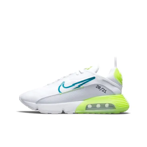 Nike Air Max 2090 Low Беговые кроссовки Мужские Белый Серый Зеленый