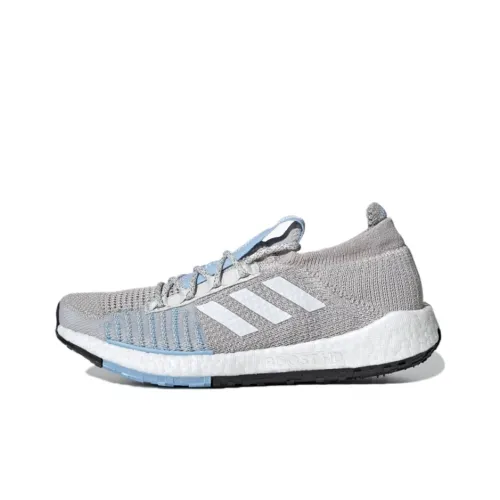 Adidas PulseBOOST HD Low Топ Беговые кроссовки Женские Серый Синий