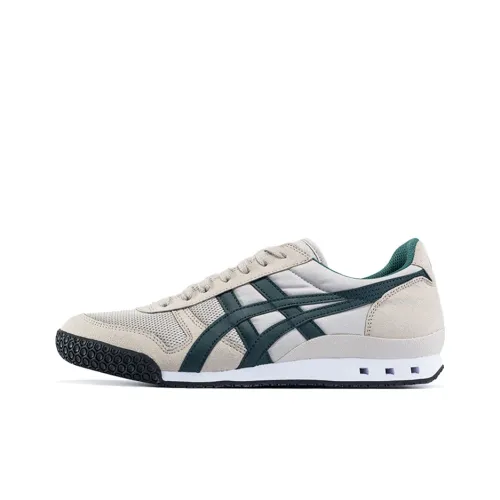Onitsuka Tiger Ultimate 81 Устойчивые к истиранию низкие беговые кроссовки унисекс серо-зеленого цвета
