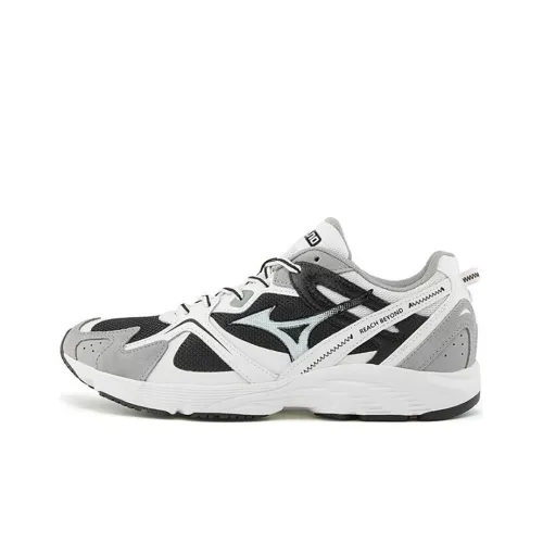 Mizuno LG 90s Slip-resistant Abrasion-resistant Breathable Low-Top Running Shoes Unisex Black Gray Мицубо LG 90s Противоскользящий Устойчивый к истиранию Дышащие Низкие Беговые Кроссовки Унисекс Черный Серый