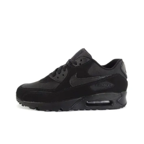 Nike Air Max 90 Low Топ Марафон Беговые кроссовки Мужской Черный