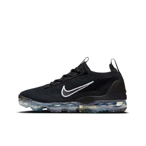 Nike VaporMax Flyknit Low Топ Повседневные Беговые Кроссовки Женские Черные