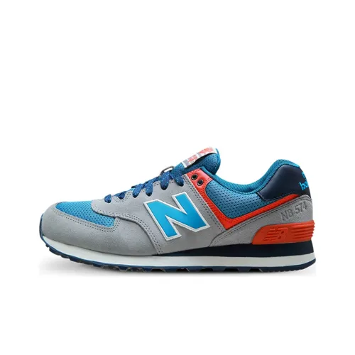 New Balance NB 574 Low Топ Беговые кроссовки Унисекс Серый Синий