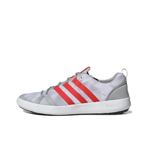 adidas Terrex CC Дышащие Низкие Кроссовки для Скейтбординга Унисекс Серый Красный