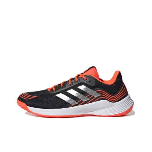 Adidas Novaflight Slip-resistant Abrasion-resistant Low-top Беговые кроссовки Мужские Черный Оранжевый