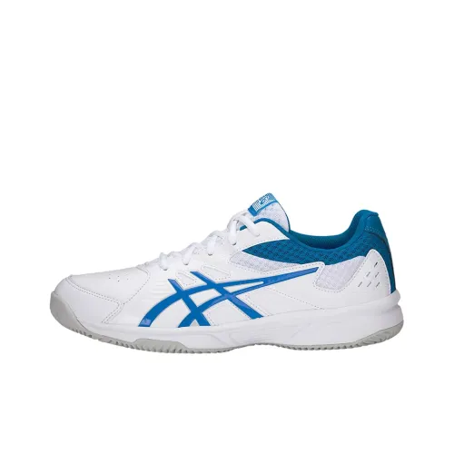 Asics Court Slide Clay Устойчивые к истиранию Низкие Беговые кроссовки Мужские Белые и Синие