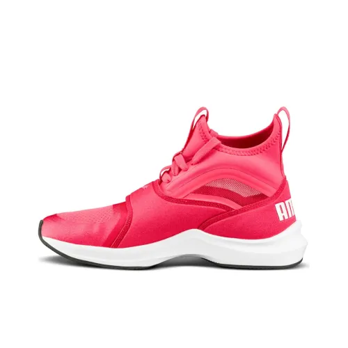PUMA Phenom Slip-resistant Abrasion-resistant Breathable Coating High-Top Running Shoes Women's Pink PUMA Phenom противоскользящие устойчивые к истиранию дышащее покрытие высокие кеды для бега женские розовые