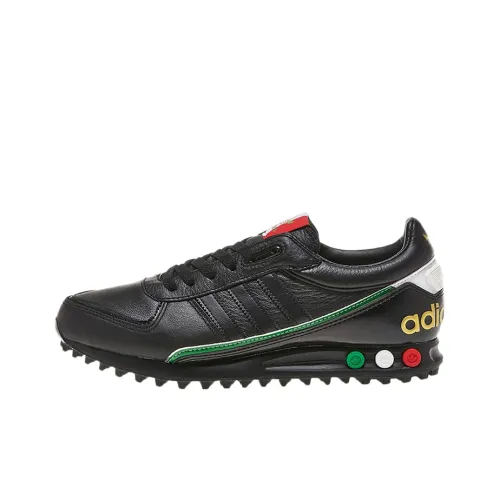Adidas Originals La Trainer 2,0 Slip-resistant Abrasion-resistant Low Top Casual Unisex Bright Black Adidas Originals La Trainer 2,0 Противоскользящий Устойчивый к истиранию Низкий Топ Повседневный Унисекс Яркий Черный