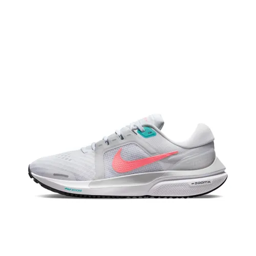 Nike Air Zoom Vomero 16 Slip-on Устойчивый к истиранию Дышащий Низкий Топ Марафон Беговые кроссовки Женские Серый Розовый